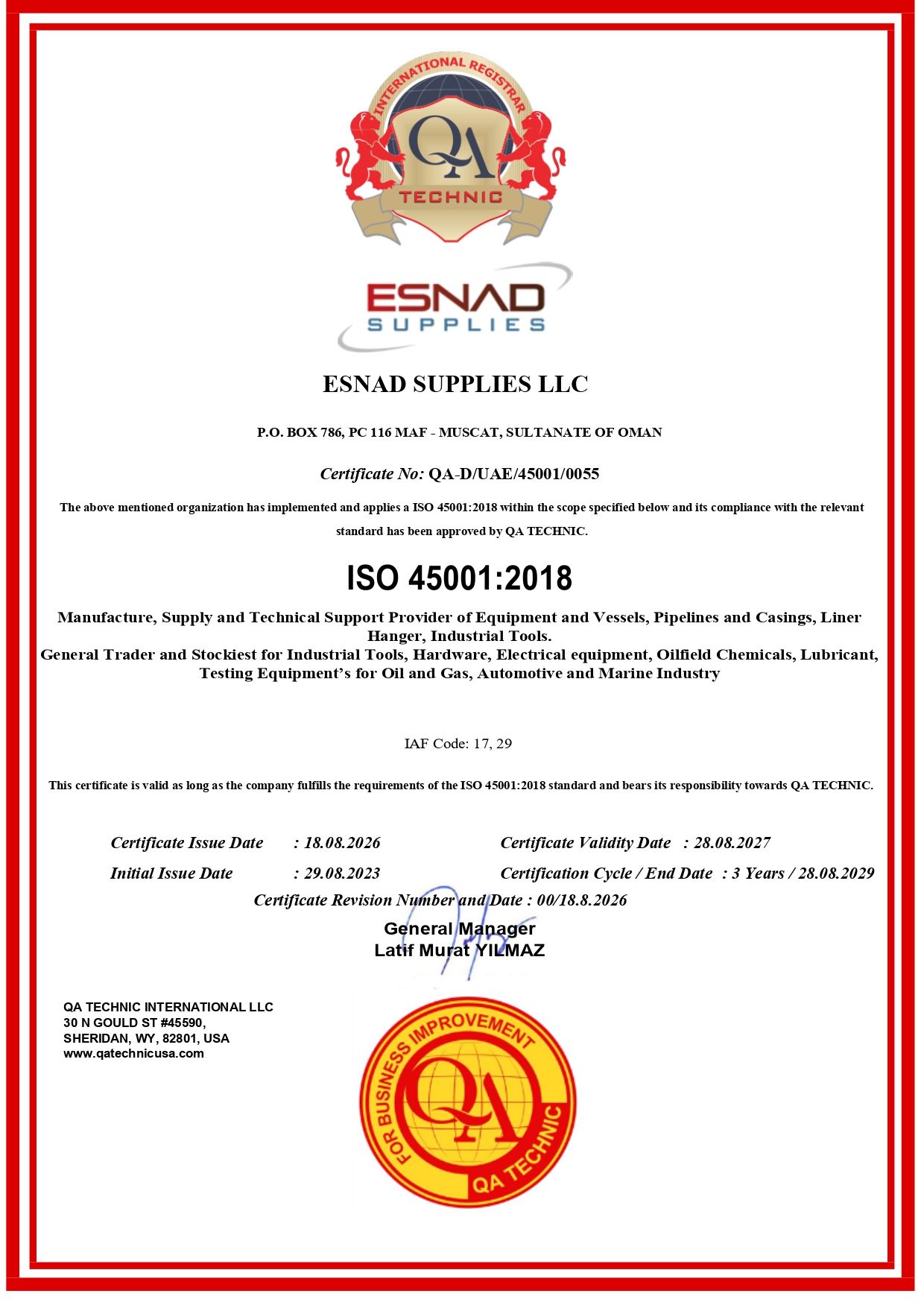 OHSAS
